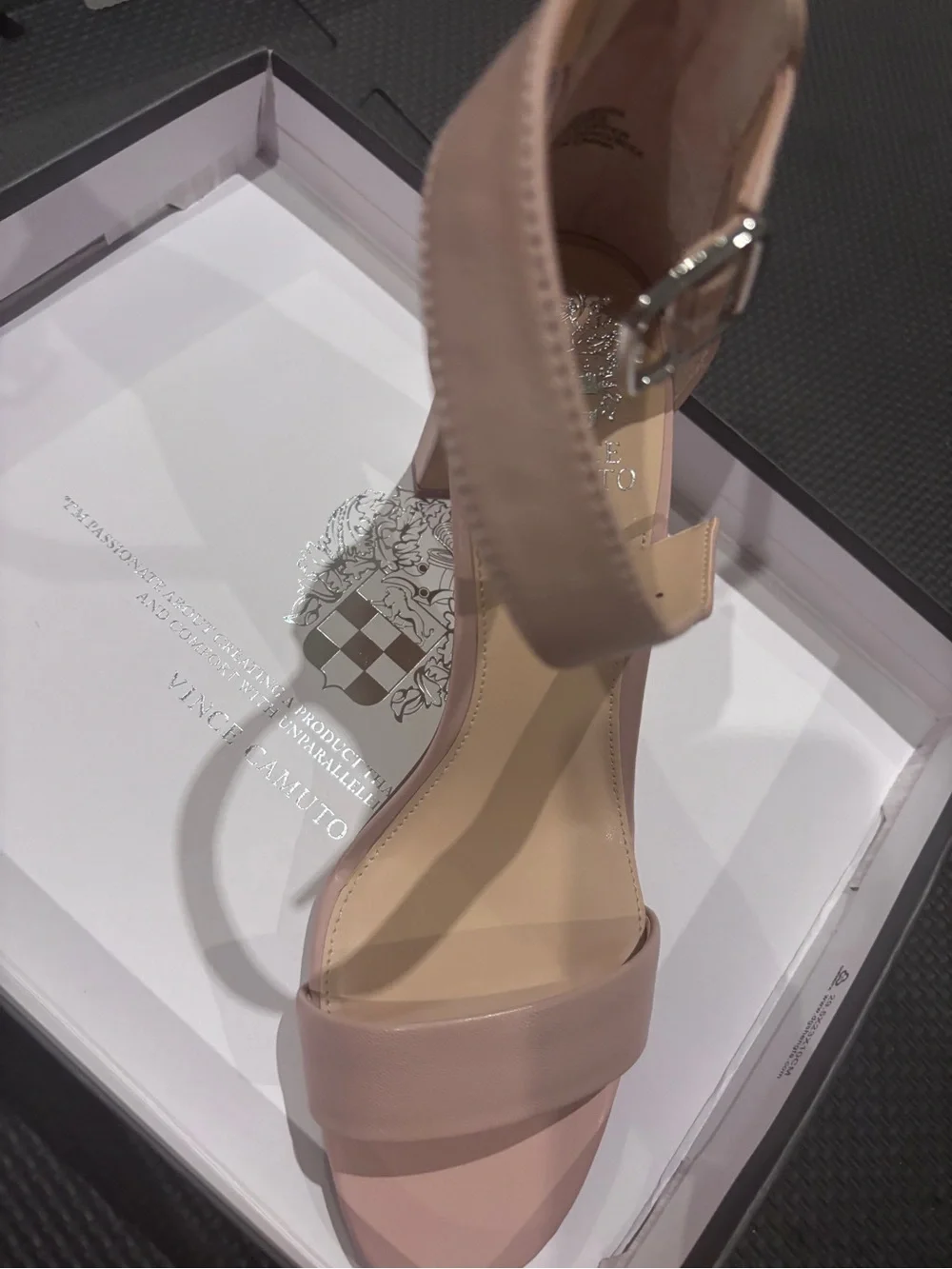 Vince NWB Blush Pink Ankle-Strap Block Heel Sandals